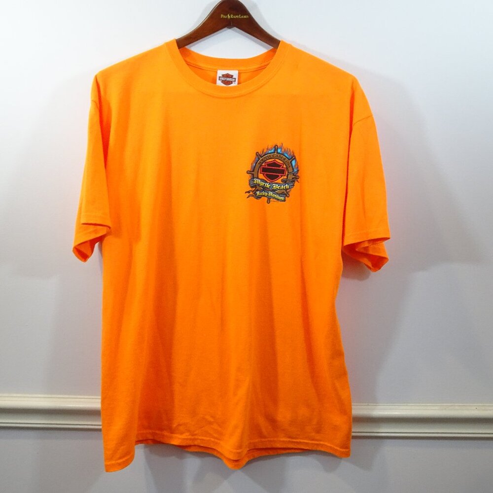 Harley Davidson T Shirt  2011 Cruisin The Coast Myrtle Beach SC Size XL Spring